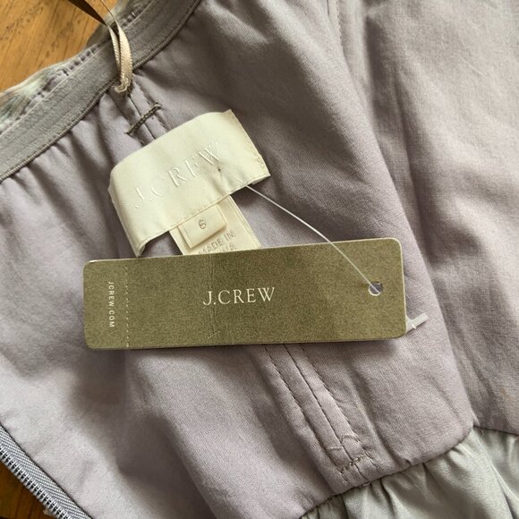J Crew Arabelle Silk Chiffon Maxi Dress Sweetheart Grey Gray Pink Floral Size 6 - Picture 8 of 11